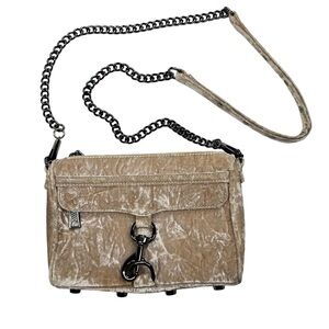 Rebecca Minkoff Crushed Velvet Crossbody purse.